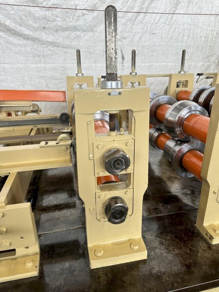 10 STAND X 3.5&quot; ARBOR X 42&quot; BRADBURY STANDING SEAM 360 &amp; STANDING SEAM RAFTED ROLLFORMER. STOCK # 0733822