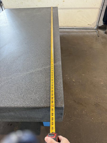 96&quot; x 48&quot; X 10&quot; GRANITE SURFACE PLATE W/ STAND. STOCK # 0881025.
