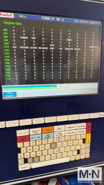 Fadal VMC 4020BII CNC Vertical Machining Center, 2017 - Low Hours