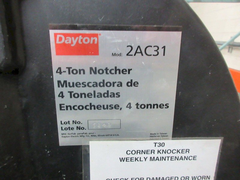 Dayton 4-Ton Notcher- Auction Item