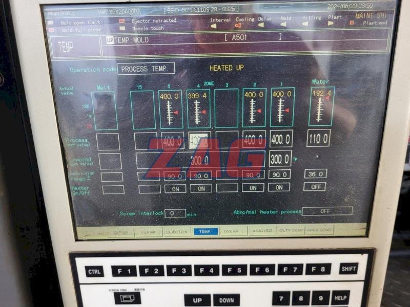 Sumitomo Used SE50D C110 Electric Injection Molding Machine, Yr. 2002, 2.2 oz.