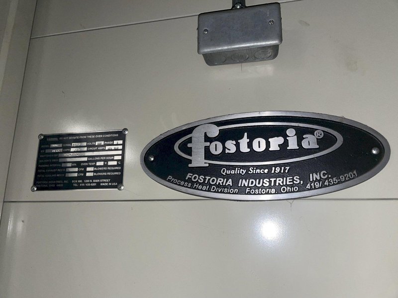 96&quot; FOSTORIA MODEL E0702 4-ZONE INFARED PASS THROUGH CURRING OVEN, LIKE NEW CONDITION: STOCK #15417