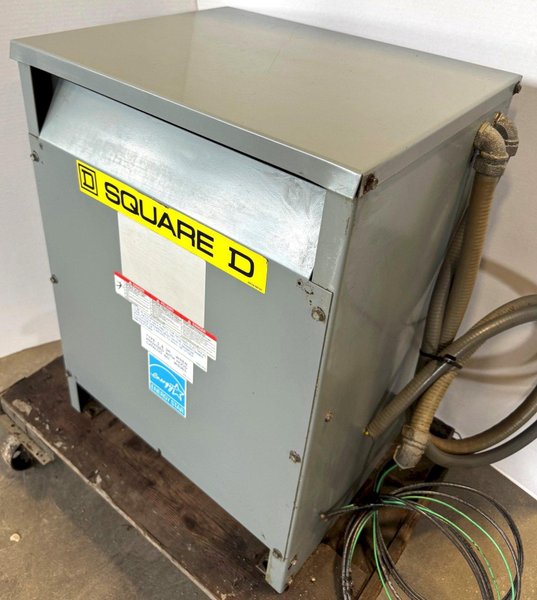 15 KVA Square D Transformer Cat. No. EE15T151HCT, HV 480, LV 240, 3 Phase