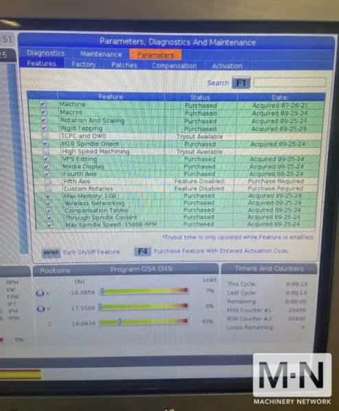 HAAS VC-400 CNC Vertical Machining Center, 2020