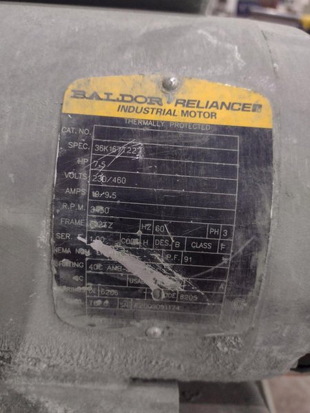 7.5 HP X 20" NORTON CLIPPER BLOCKBUSTER WET BRICK AND BLOCK SAW: YOBRO #25033