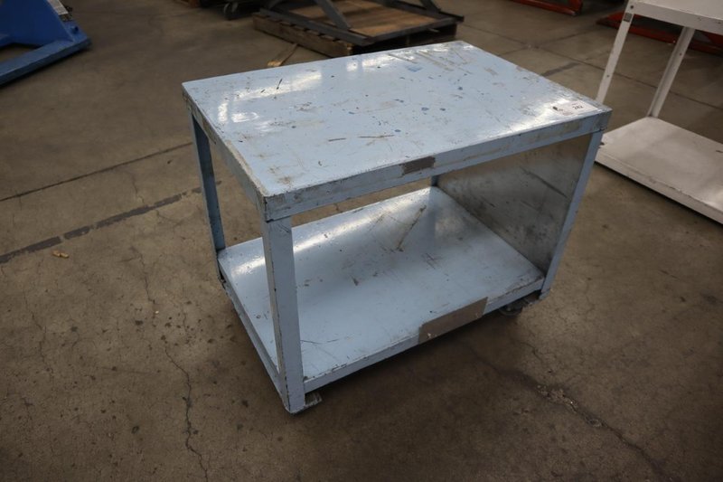 Metal Cart w Lower Shelf on Casters- Auction Item