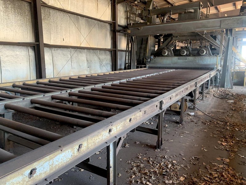 162&quot; WIDE X 6 WHEEL PANGBORN SHOT ROTOBLAST MODEL #ES-1923 TOP &amp; BOTTOM PLATE BLAST CLEANING SYSTEM: STOCK #13319