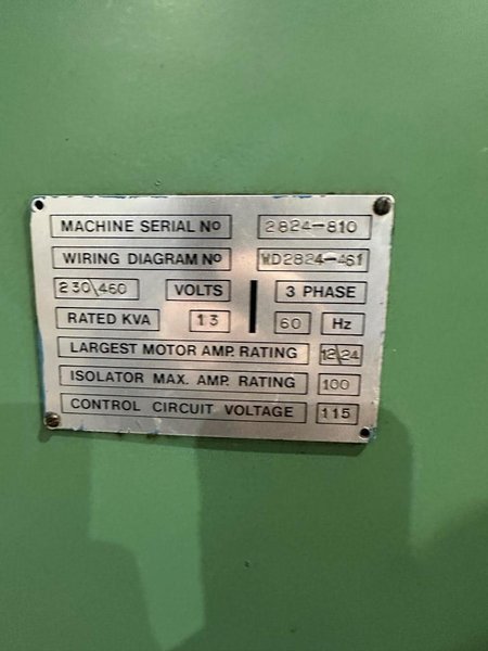 6.25" x 75" Hey No. 3 Double End Facing And Centering Machine