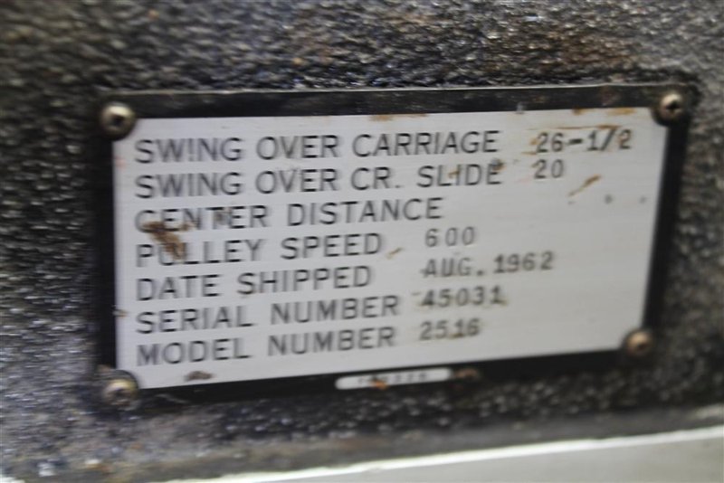 28" X 96" &amp; 240" LODGE &amp; SHIPLEY HOLLOW SPINDLE ENGINE LATHE: #61474