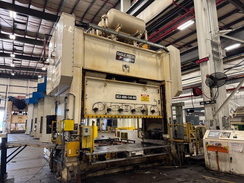 EAGLE 600 Ton 144&quot; x 60&quot;  - 16&quot; Stroke / CHS 48&quot; Coil Feed Line (2014)