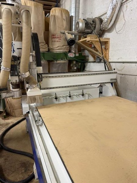 5′ x 10′ Limtech Industries C510D CNC Router, 2018 – 12 HP HSD Spindle, Syntec Control, Dust Tech Collection System