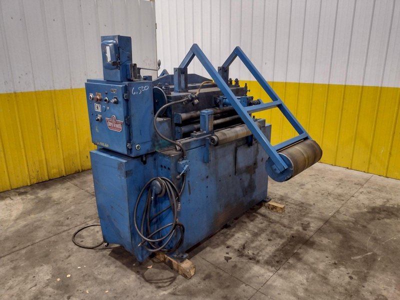 24" COOPER WEYMOUTH 7 ROLL MOTORIZED POWERED COIL STRIP STRAIGHTENER: STOCK #23702