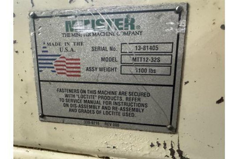24,000 lbs. x 32&quot; Width Minster Coil Reel and Minster Powered Straightener,  Model#MRH20-38S &amp; MSH30-32-7, Year 2007