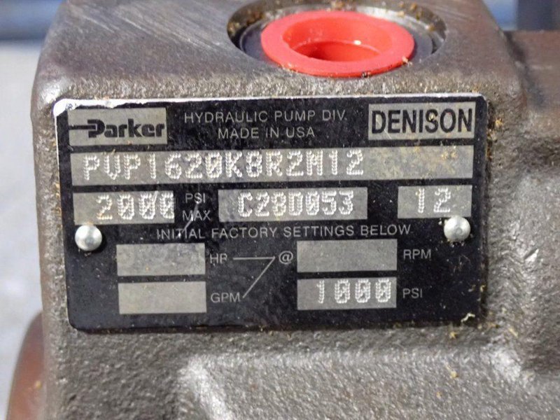PARKER 2000 PSI HYDRAULIC PUMP  -  PVP1620K8R2M12