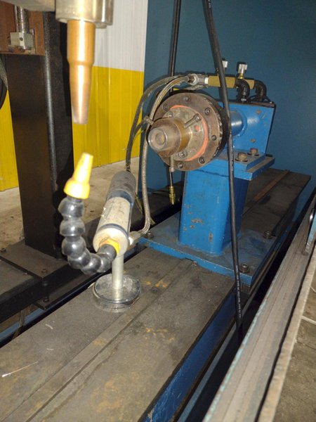 12" ITW WELDING AUTOMATION LATHE, WITH MILLER WELD CONTROLLER &amp; MILLER XMT 304 SERIES ARC WELDER: YOBRO #24402