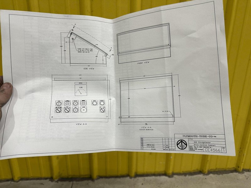2.25" X 6 ROLL MACKINTOSH-HEMPHILL / TURNER MODEL #922 TUBE &amp; BAR STRAIGHTENER: STOCK #22572