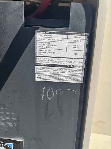4,000 lb Crown RC5545-40 Stand Up Docker Forklift, 2012