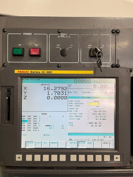 Samsung MCV 50 CNC Vertical Machining Center – TSC 12,000 RPM MILL