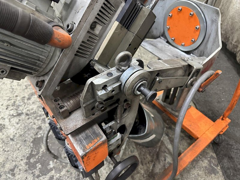 2" STEELMAX MODEL #SM-DBM50 DOUBLE SIDED BEVELING MACHINE: STOCK #77844