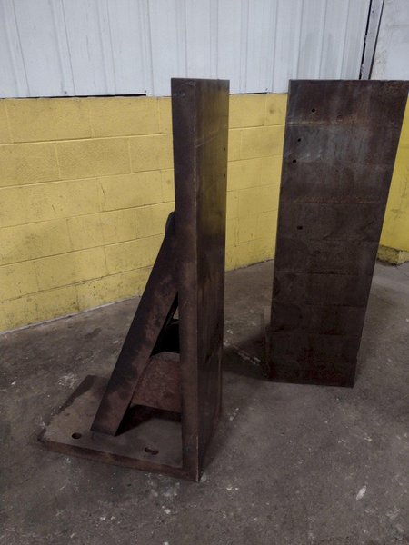 (2) 26&quot;L x 16&quot;W x 52&quot;H SET OF 2 STEEL ANGLE PLATES: STOCK 17141