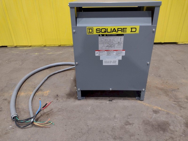 15 KVA SQUARE D  480 V  - 208Y/120 V GENERAL PURPOSE TRANSFORMER : STOCK #19164
