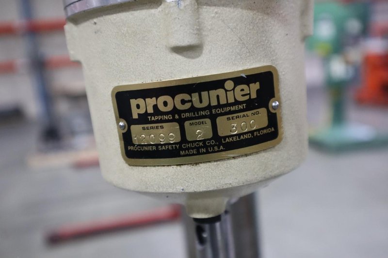 Jet 16" Drill Press, Floor Model, On Portable Base, w Procunier 2 Tap Head- Auction Item