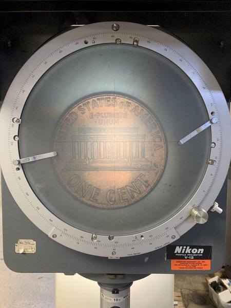 12" Nikon Model V12 Bench Top Optical Comparator