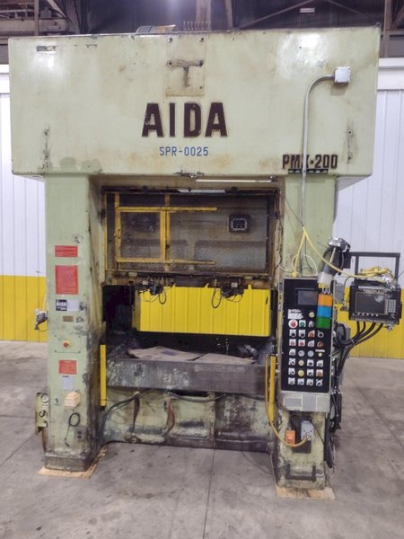 220 TON AIDA MODEL #PMX-LS-200H SSDC STRAIGHT SIDE PRESS, 7.87" STROKE: STOCK #22214