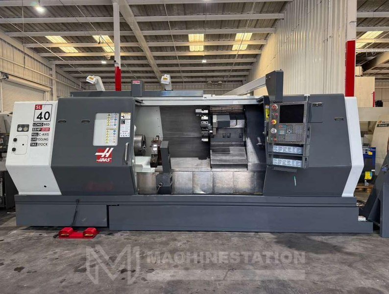 Haas SL-40L CNC Turning Center – C Axis Live Tooling, Steady Rest, Long Bed Lathe