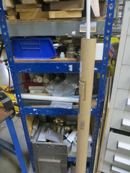 Shelving Unit w 5 Shelves &amp; Contents- Auction Item