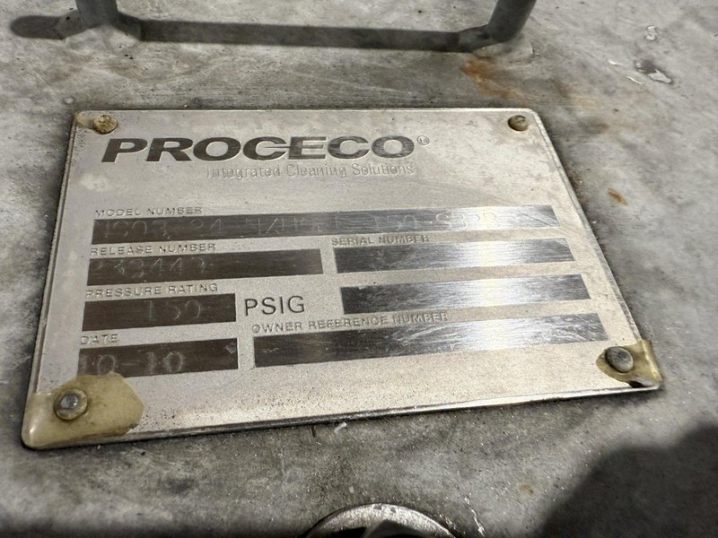 75&quot; x 60&quot; PROCECO MODEL #HD-75X60-E-6000-1-BO HEAVY DUTY ROTARY TABLE PARTS WASHER: YOBRO #24051