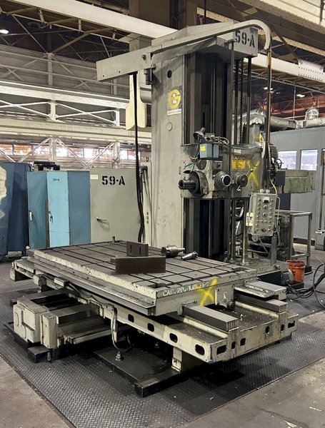 5&quot; GIDDINGS &amp; LEWIS HORIZONTAL TABLE TYPE BORING MILL: STOCK #23769