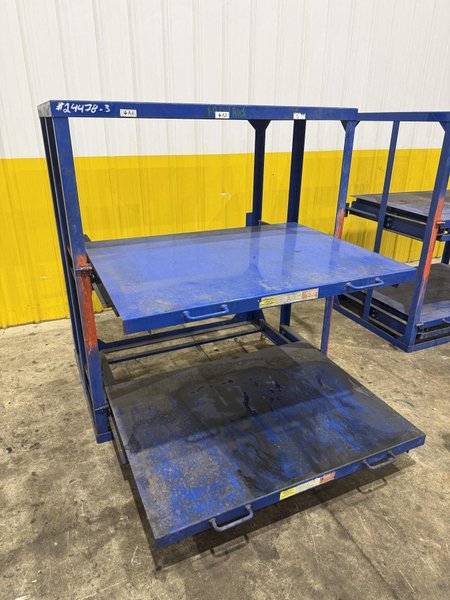 (4) 1,000 LB CAPACITY DIE RACKS W/ SLIDING SHELVES: YOBRO #24478