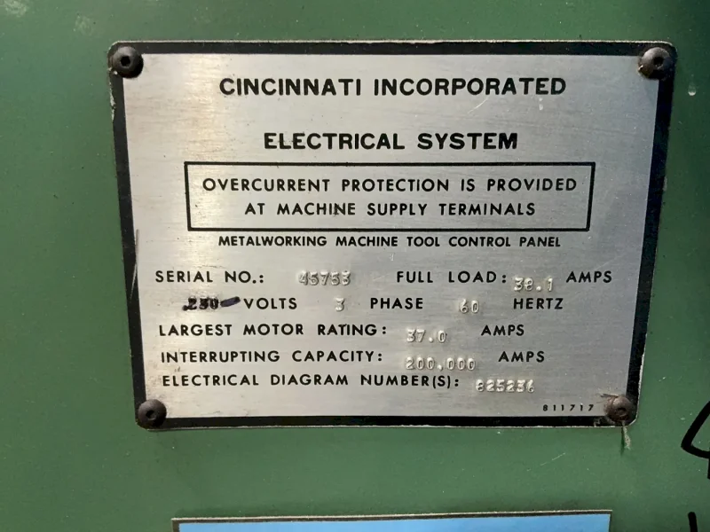 CINCINNATI 90 TON PRESS BRAKE  -  90 CB X 6 FT