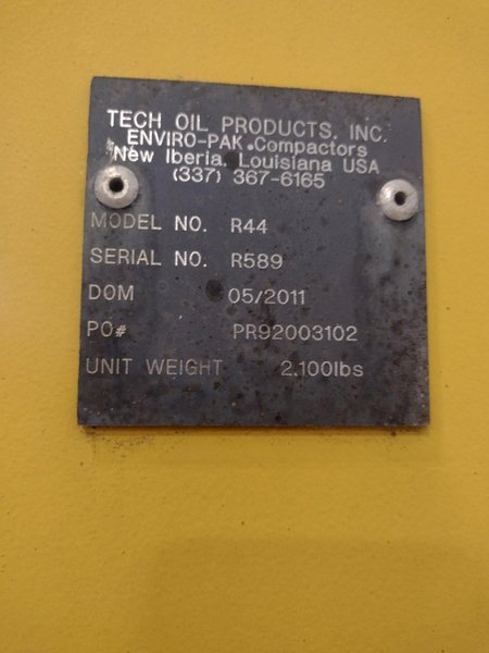 4 CHAMBER ENVIRO-PAK MODEL #R44 RECYCLING COMPACTOR: STOCK #16414