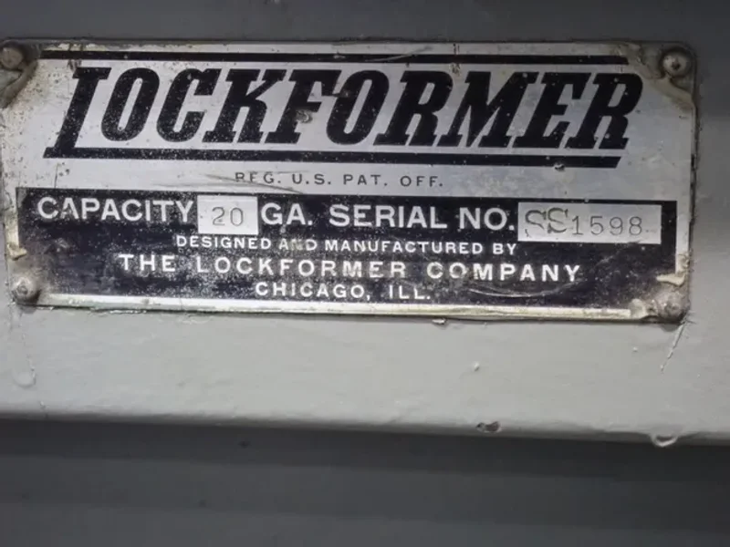 Lockformer 20 Gauge X 5 Stations Roll Former - Ss1598