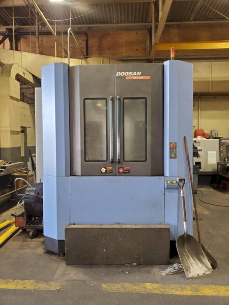 Doosan HP 5100 HMC, 2008 – TSC, Fanuc Control, Chip Conveyor