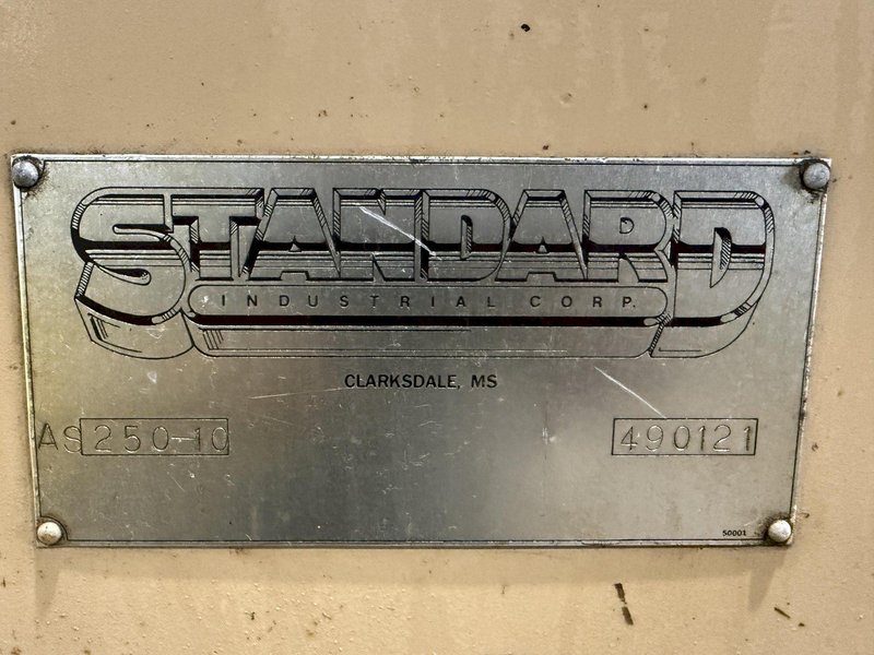 10' X 1/4" STANDARD INDUSTRIAL MODEL #AS250-10 HYDRAULIC POWER SHEAR: STOCK #23296