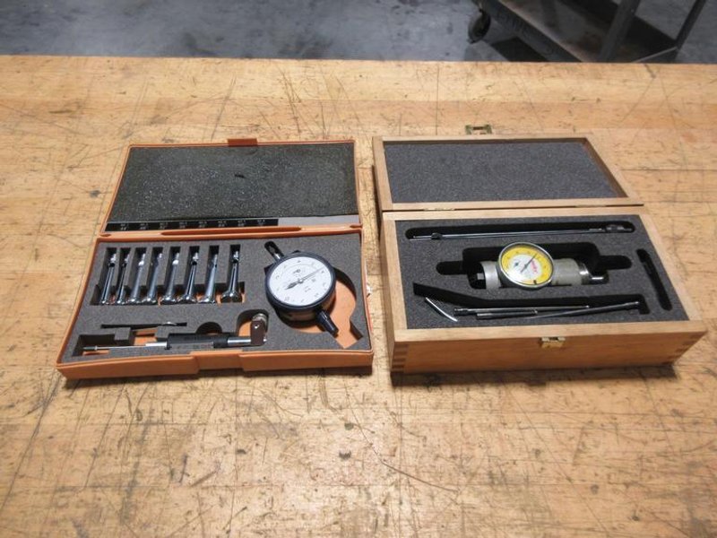 Mitutoyo Small Hole Dial Bore Guage Set .44" - .72", MHC Coaxial Indicator Set, Both In Cases- Auction Item