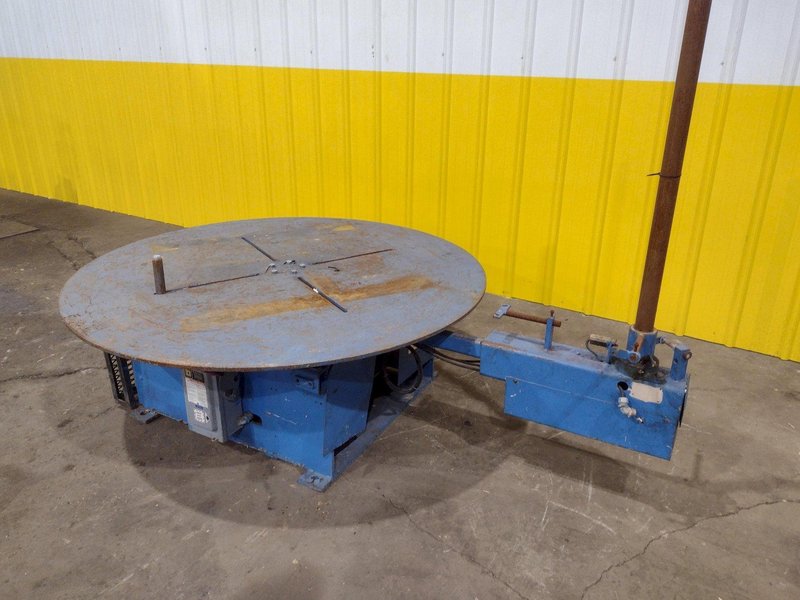 5,500 LBS X 48" AWC ACCRA WIRE CONTROLS MODEL #F-200AF HORIZONTAL PALLET TYPE POWERED DE-COILER REEL: STOCK #19270