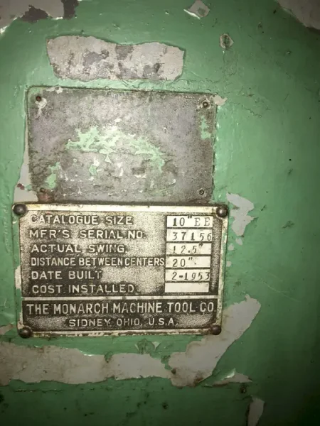 MONARCH EE TOOLROOM LATHE, STOCK# 14092T