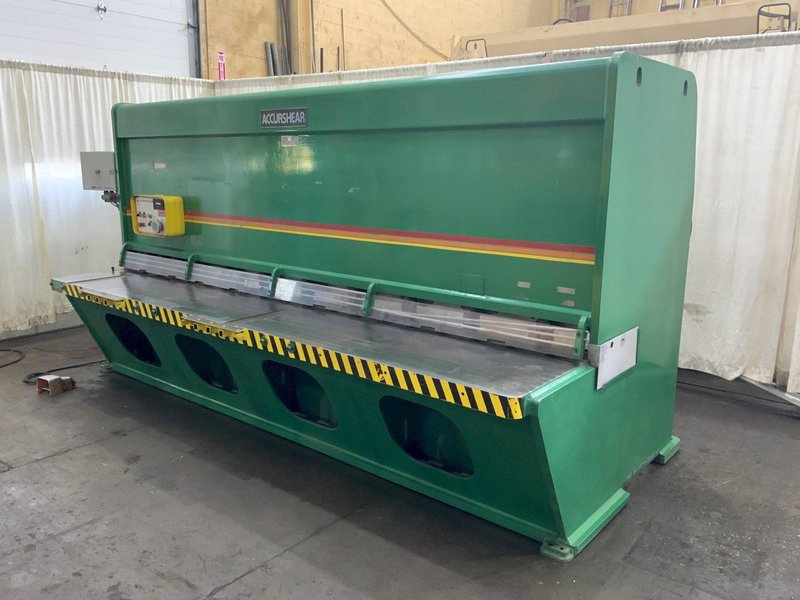 12' X 1/4" ACCURSHEAR MODEL 825010 HYDRAULIC SQUARING SHEAR: STOCK #80969
