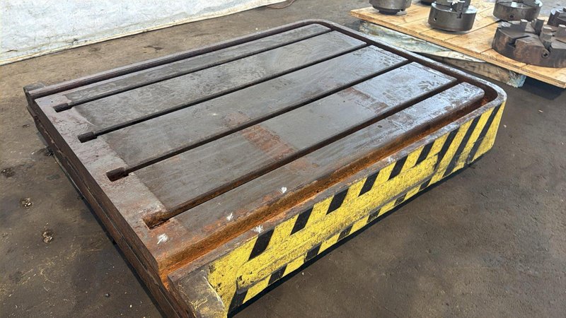 54" X 42" CARLTON RADIAL ARM DRILL KICKER BASE. STOCK # 0541726