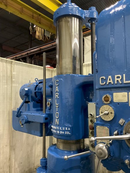 4' X 13 CARLTON RADIAL ARM DRILL: STOCK #81445
