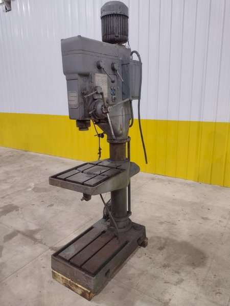 30" SUMMIT MODEL #59R GEARED HEAD DRILL PRESS WITH POWER FEED: STOCK #20753