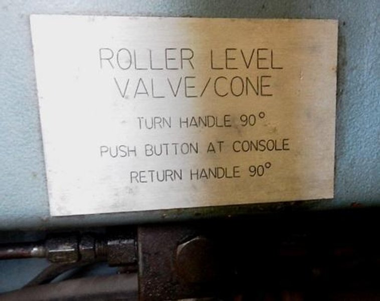 10' X 1/4" MONTGOMERY HYD. INITIAL PINCH PLATE BENDING ROLL