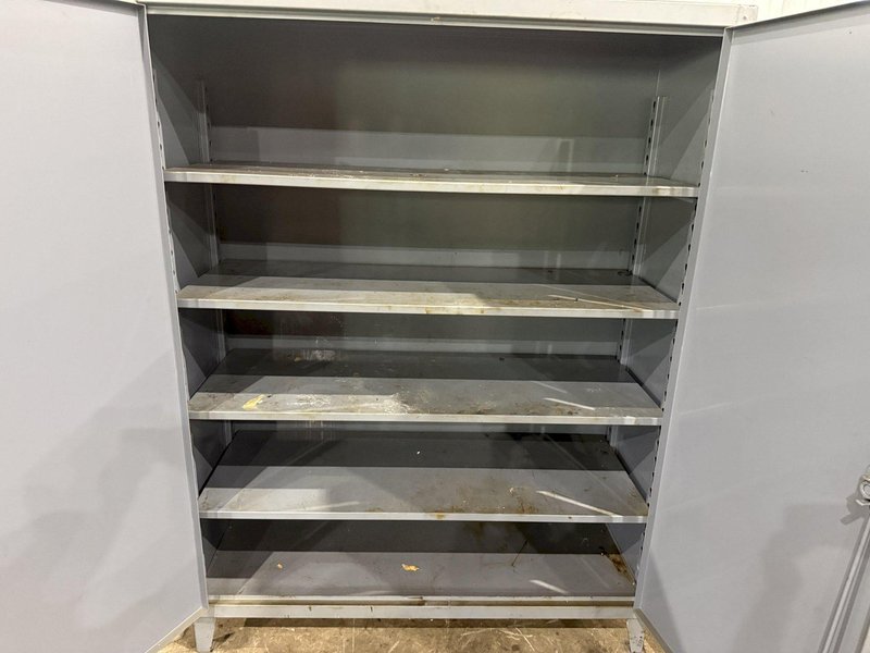 60" WIDE X 24" X 78" STRONGHOLD 2 DOOR HEAVY DUTY STORAGE CABINET: YOBRO #25390