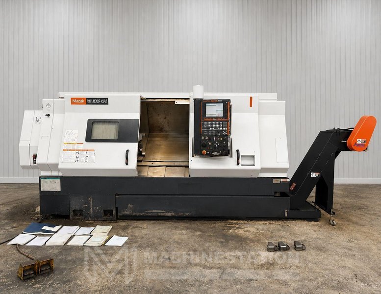 Mazak Quick Turn Nexus 450-II CNC Turning Center – 18″ Chuck Lathe