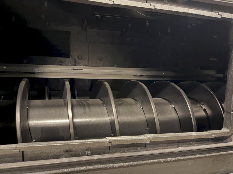 PANGBORN ES-1845 SCREW TYPE AXILE/SHAFT 25 HP SHOT BLAST MACHINE. STOCK # 0223926