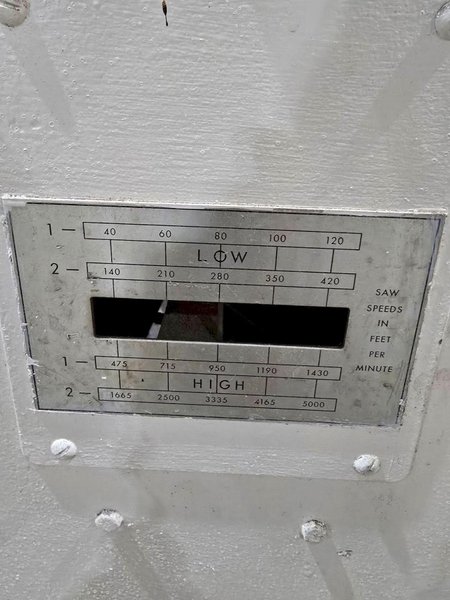 GROB 4V-24 VERTICAL BAND SAW 240V USED